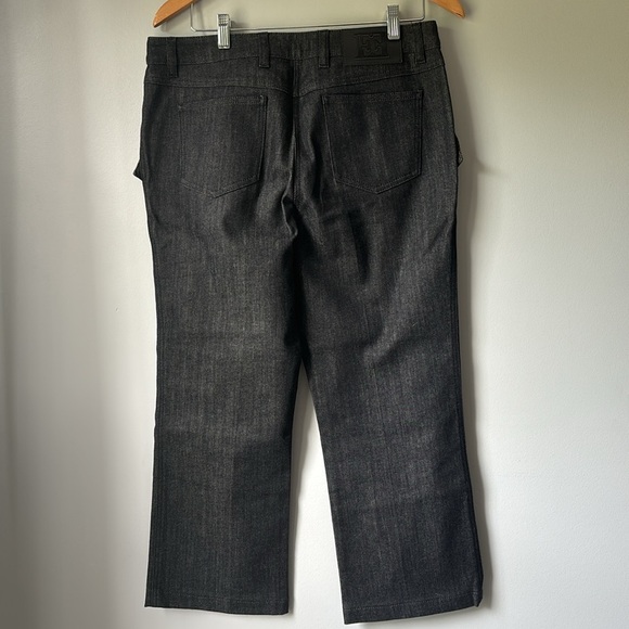 NWOT‼️ ESCADA  “Altered hem “Black Denim Pants size 42 EU / 12 US - Picture 3 of 9